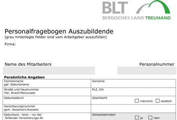 Vorlagen – Steuerberater BLT Wuppertal Bochum Essen